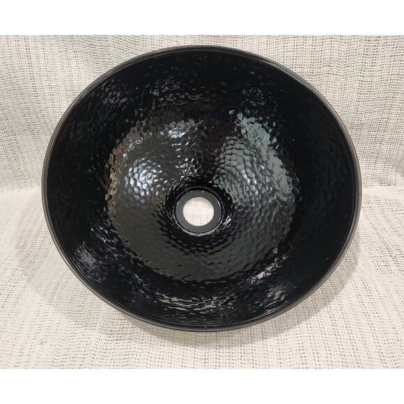 12″ Hammered Bronze Gold Pendant Light – Wood Accent, 52″ Drop - Picture 4 of 11